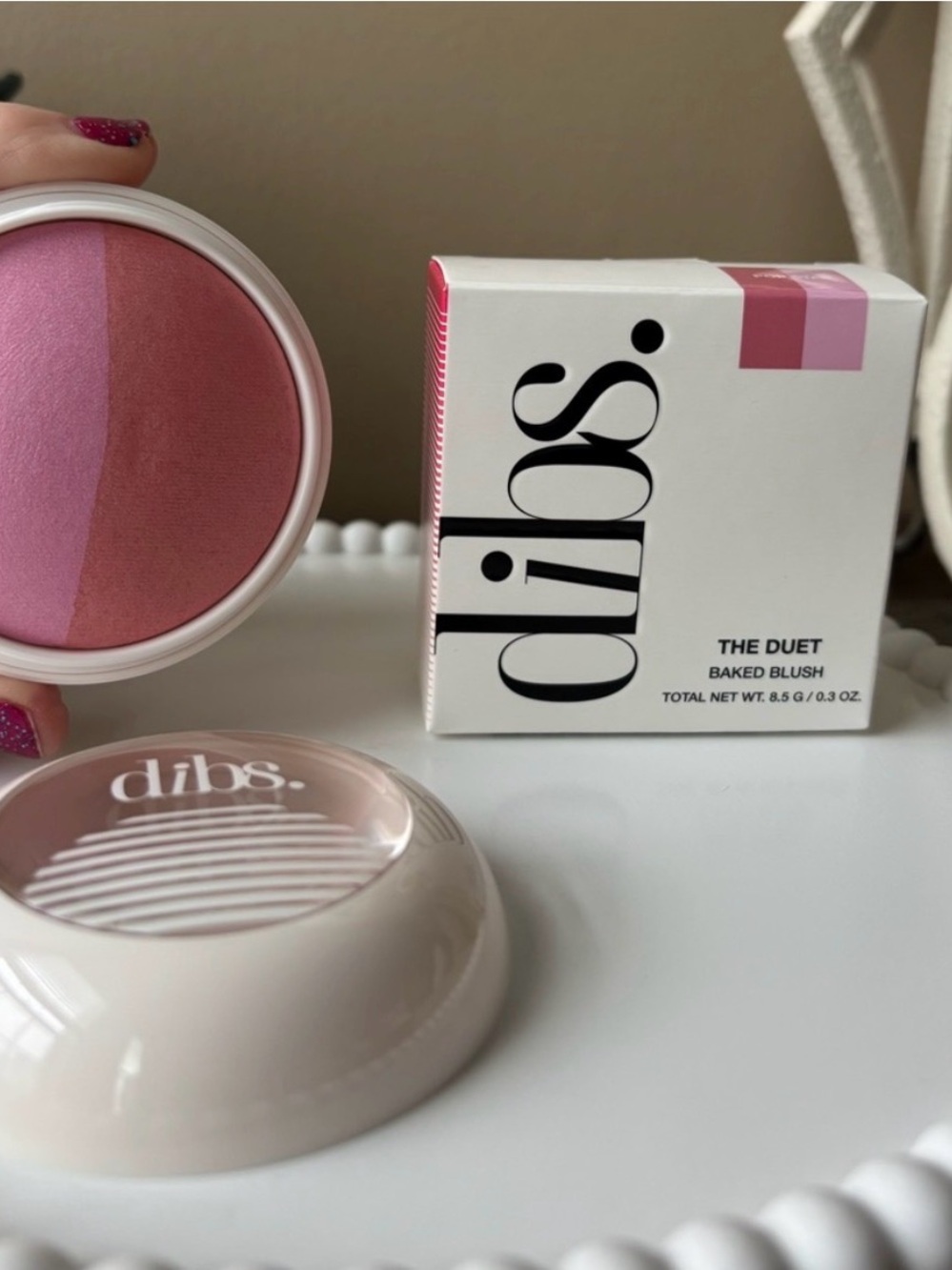 DIBS The Duet Baked Blush in Pop Star